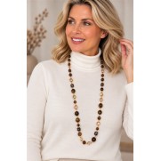 Bijoux Ketting 8110901 Bruin goud mix Bijoux Ketting 8110901 Bruin goud mix